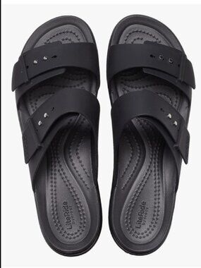 Crocs Brooklyn Synthetic Women's Black Sandals